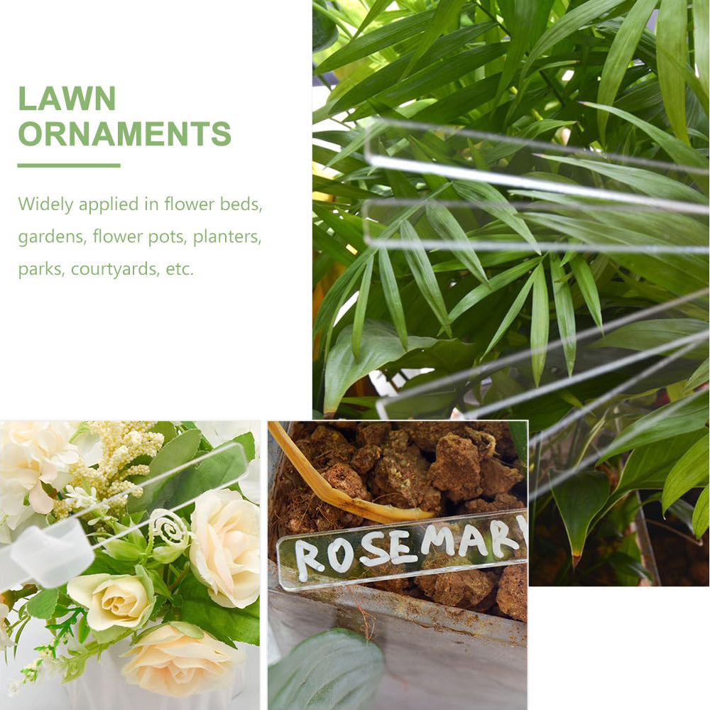 Acrylic Plant Tags Vegetable Garden Signs Plant Labels