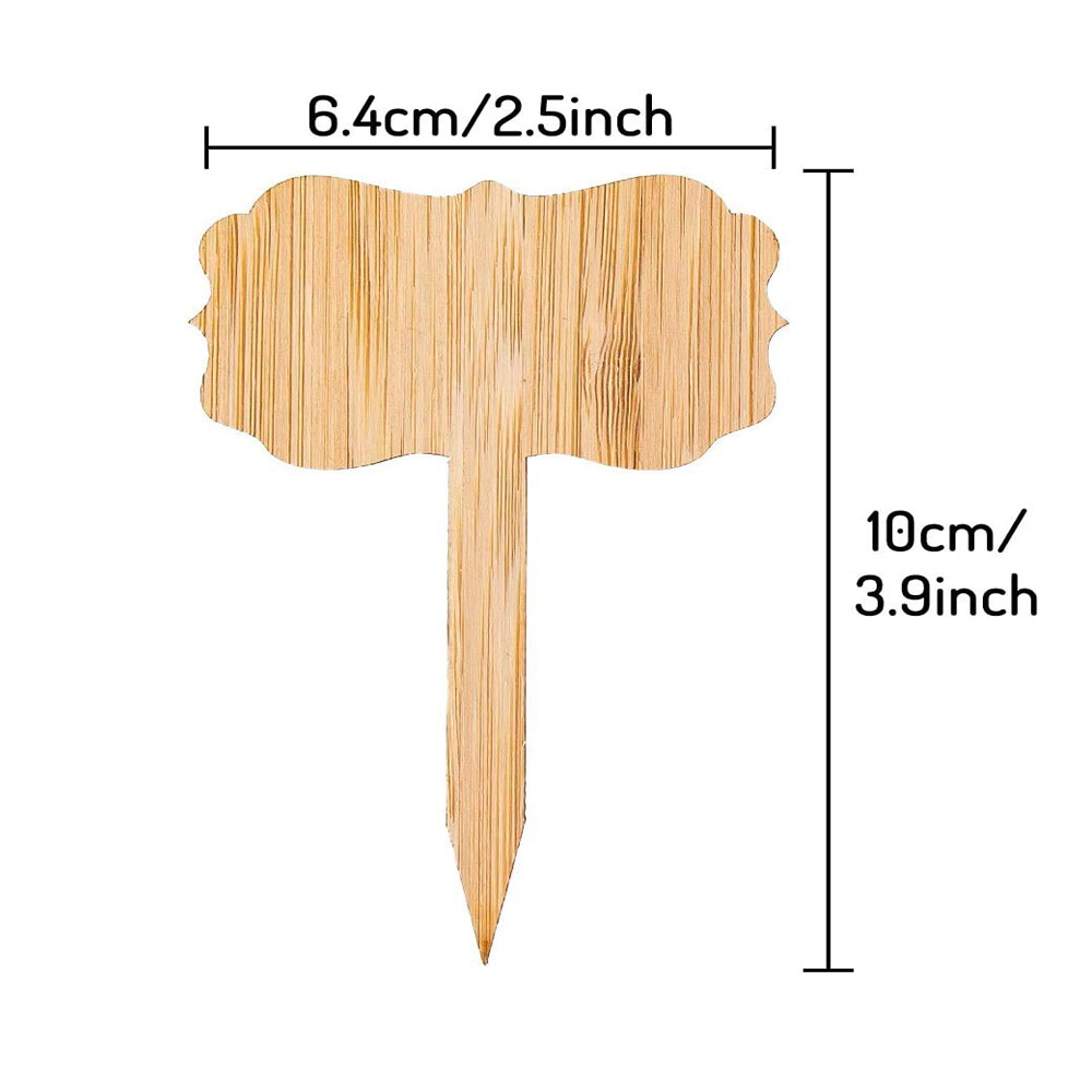 Bamboo Rectangle Plant Labels