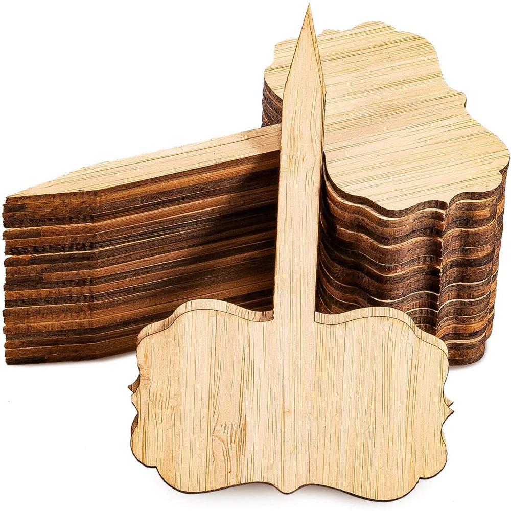 Bamboo Rectangle Plant Labels