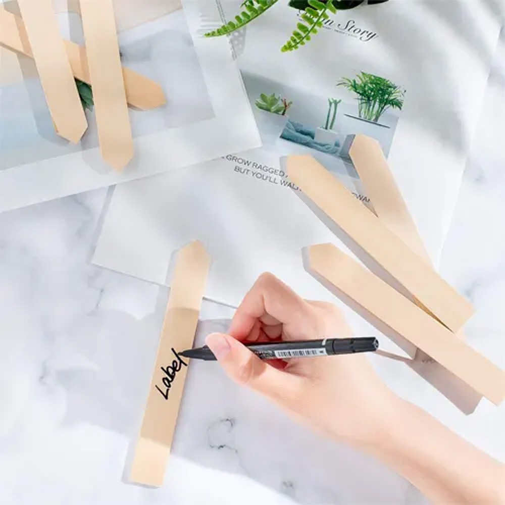 Blank Natural Wooden garden plant labels stakes