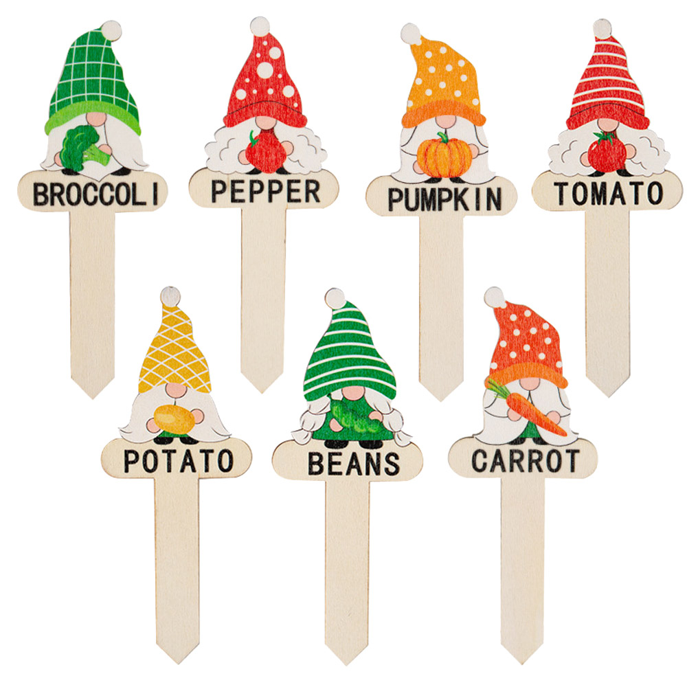 Funny Cartoon Wooden Plant Markers Seedlings Sign Supplier