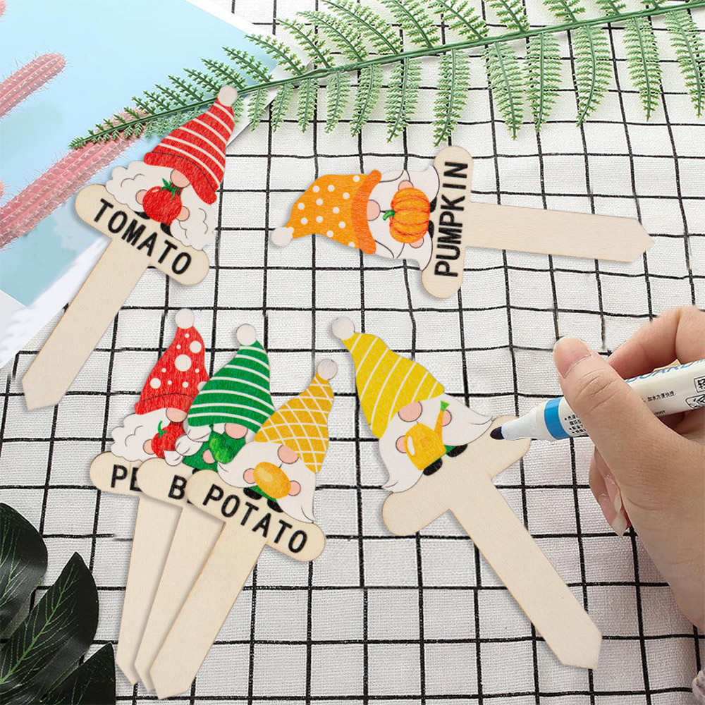 Funny Cartoon Wooden Plant Markers Seedlings Sign Supplier