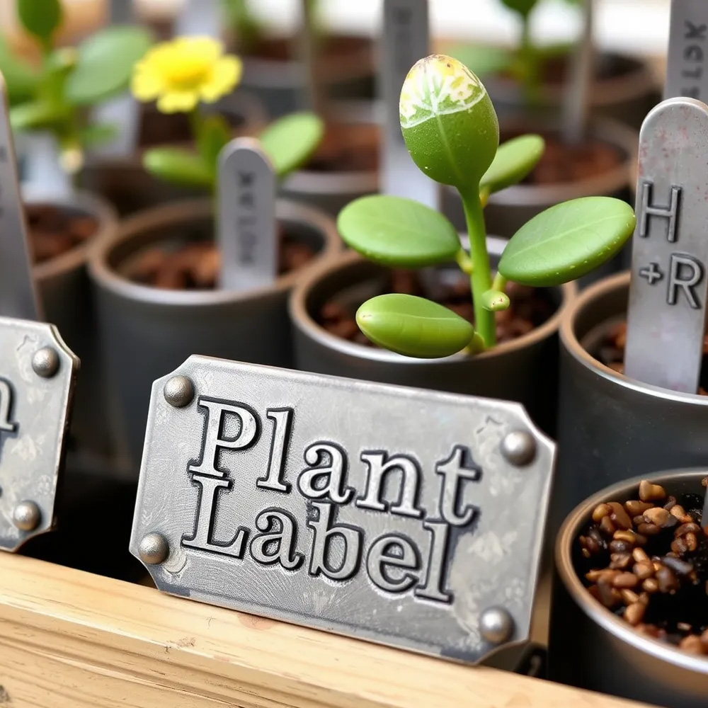 Plant Labels made from metal