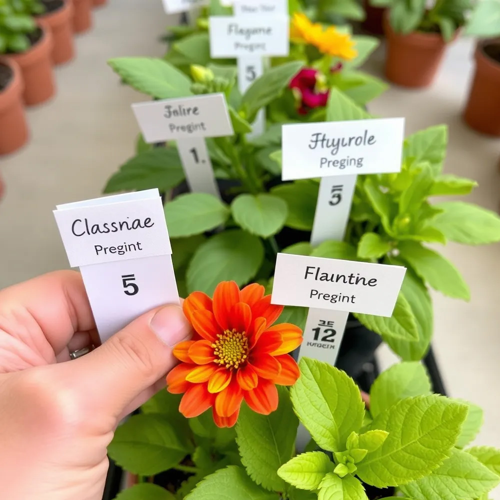 Bitkilerin uygun şekilde etiketlenmesi