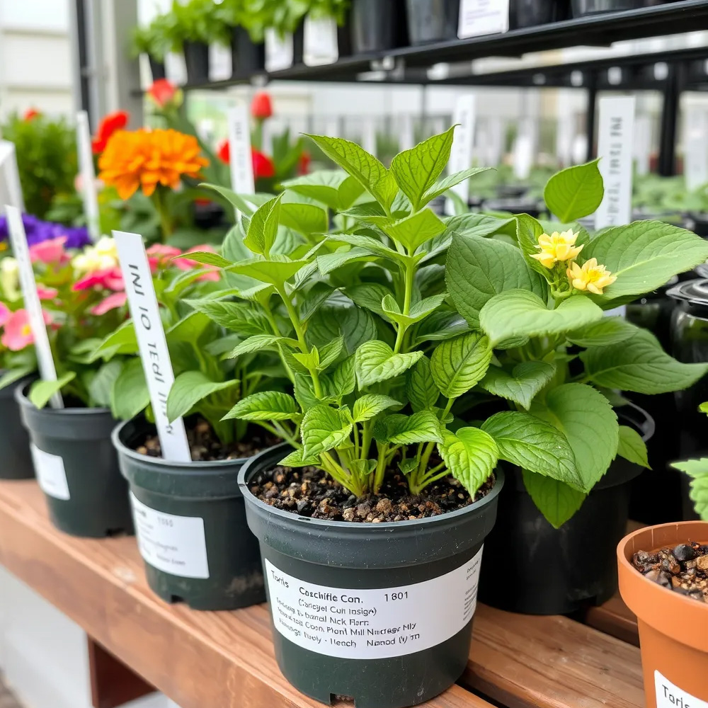 Bitkilerin uygun şekilde etiketlenmesi