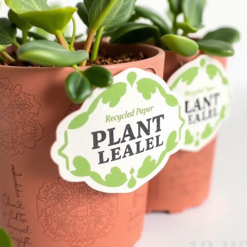 Recycled Paper Plant Labels