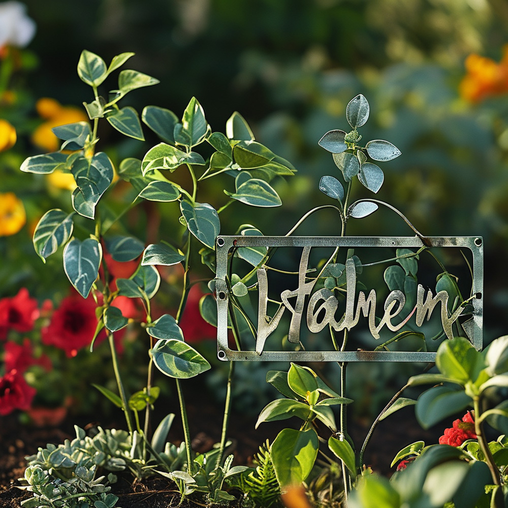 Right Font for Metal Plant Labels