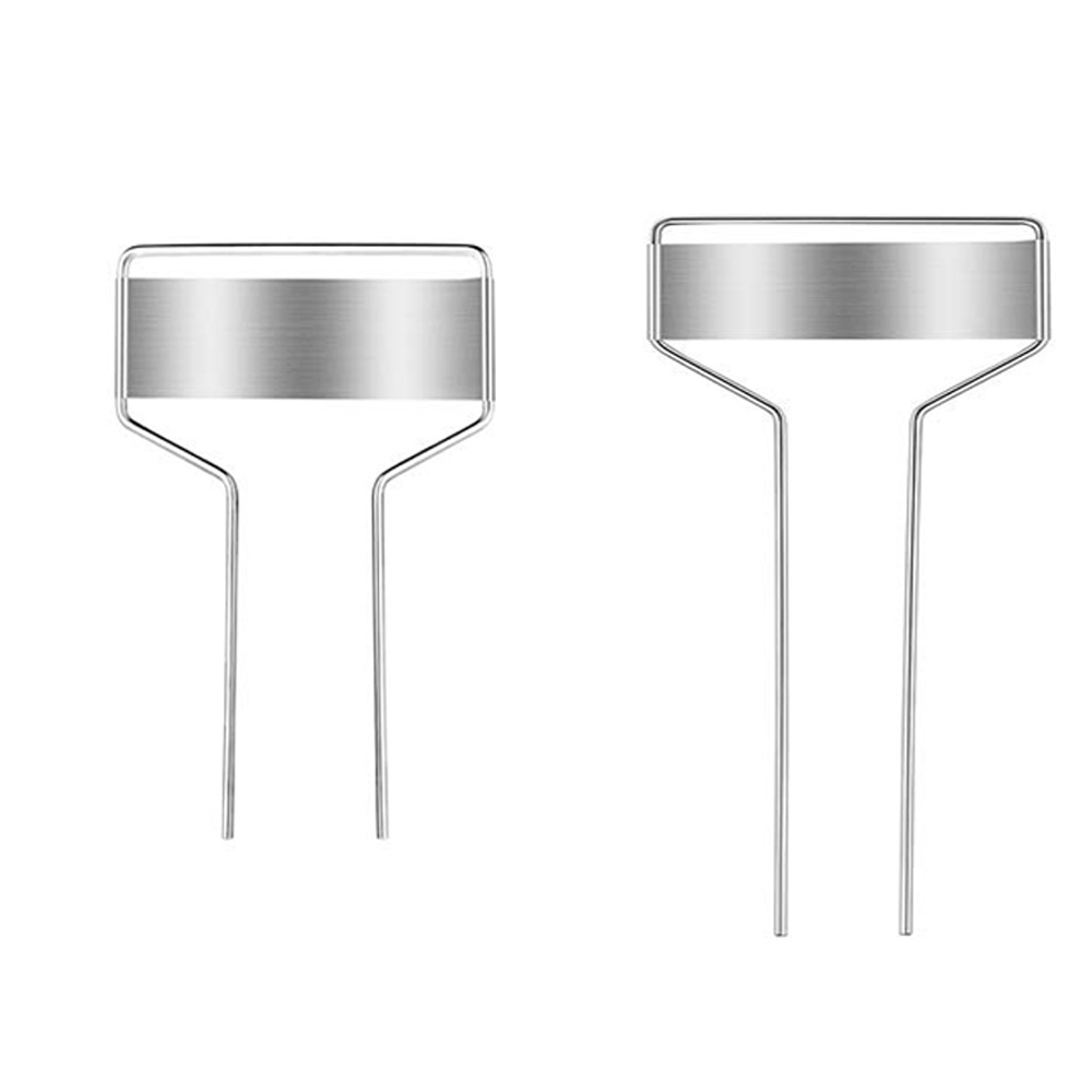 Silver Metal Garden Plant Labels Reusable Weatherproof