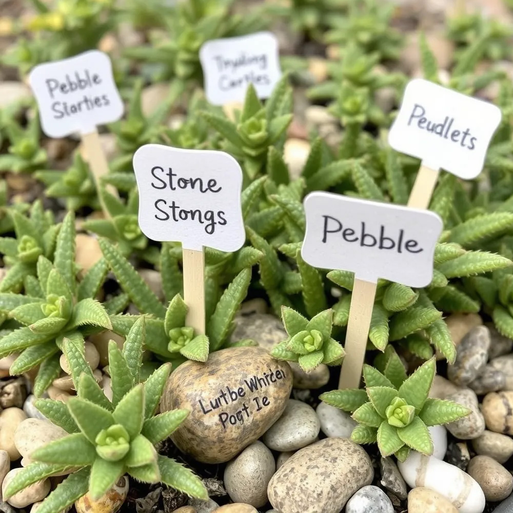 Stone and Pebble Plant Labels