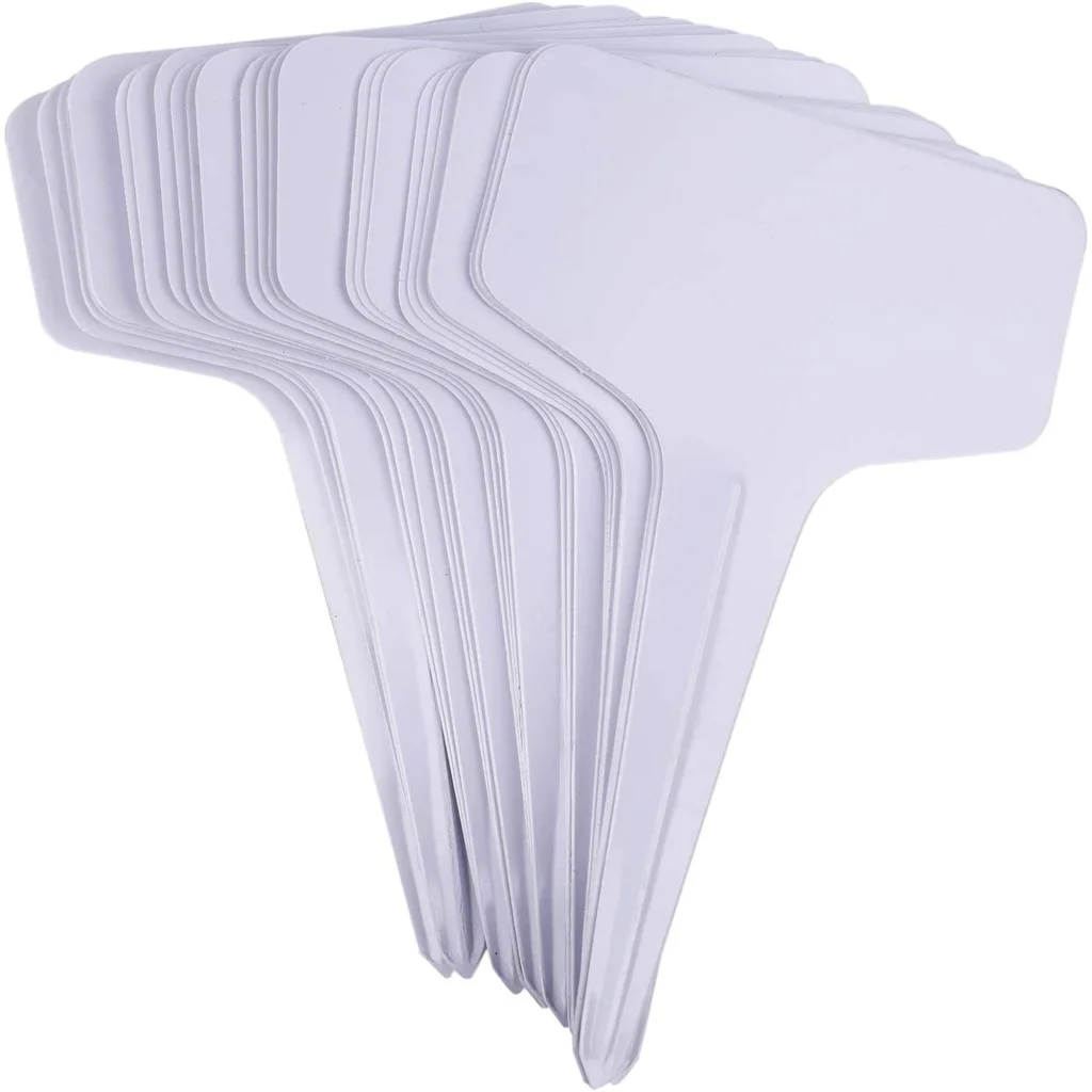 T-type Garden white plastic plat Label Stake