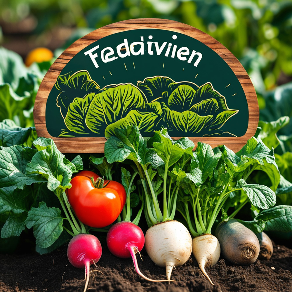 Vegetables Garden plant labels Signs