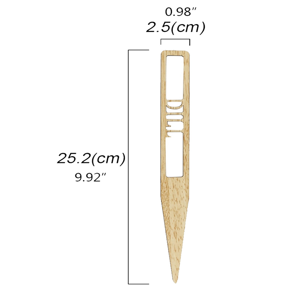 Wooden Plant Labels Hollow Lettering Garden Markers Tags