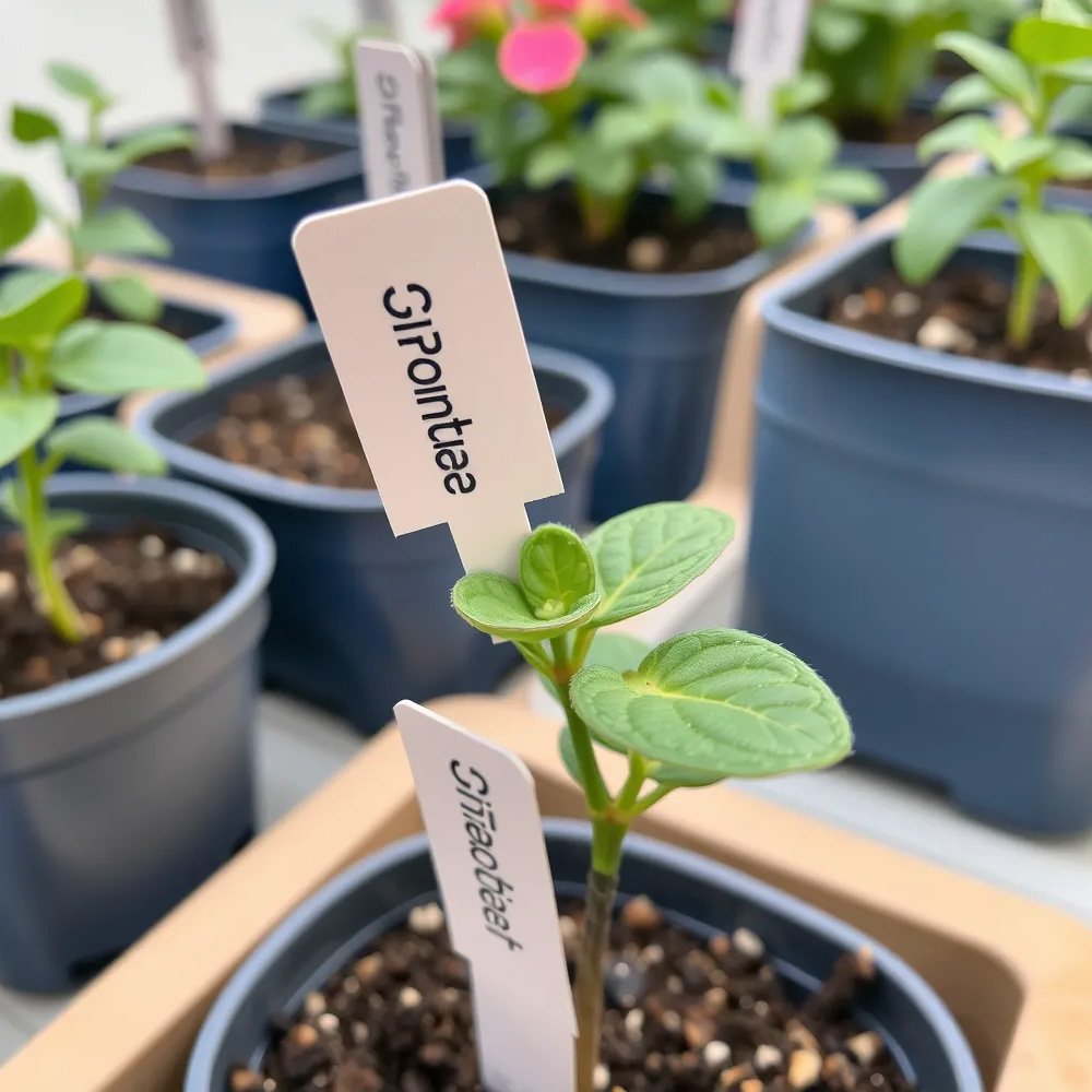 labels for a plant