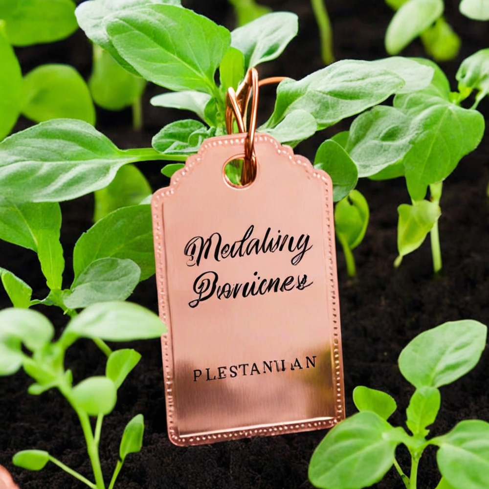 metal plant labels Using Enamel Paint
