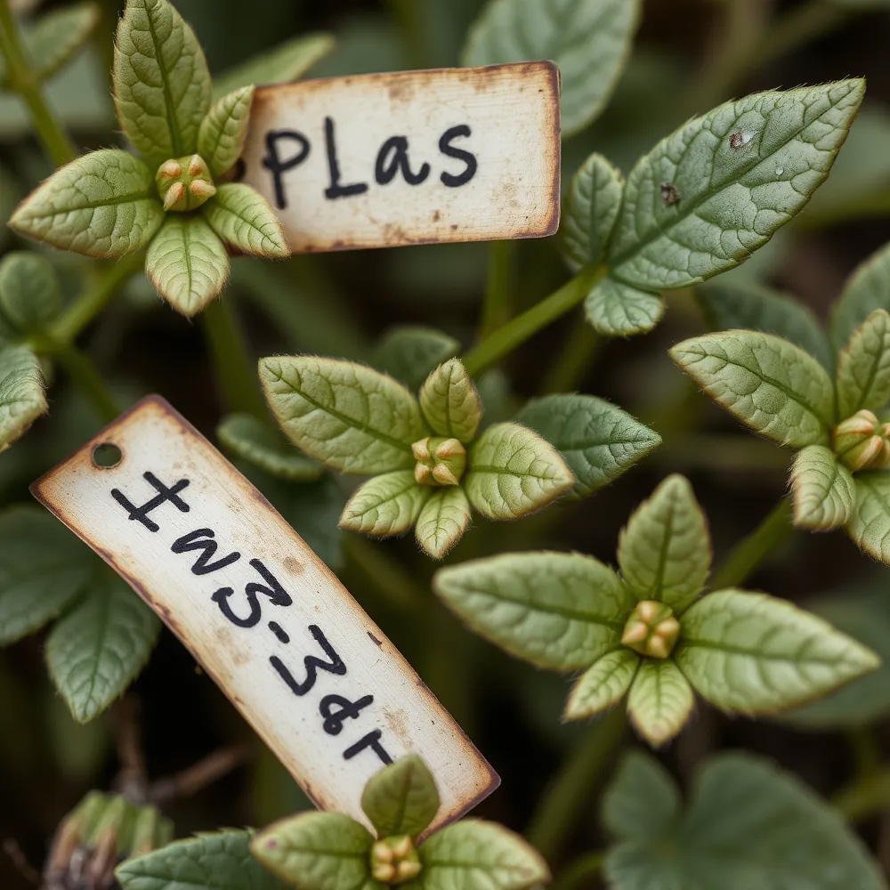 old plant tags