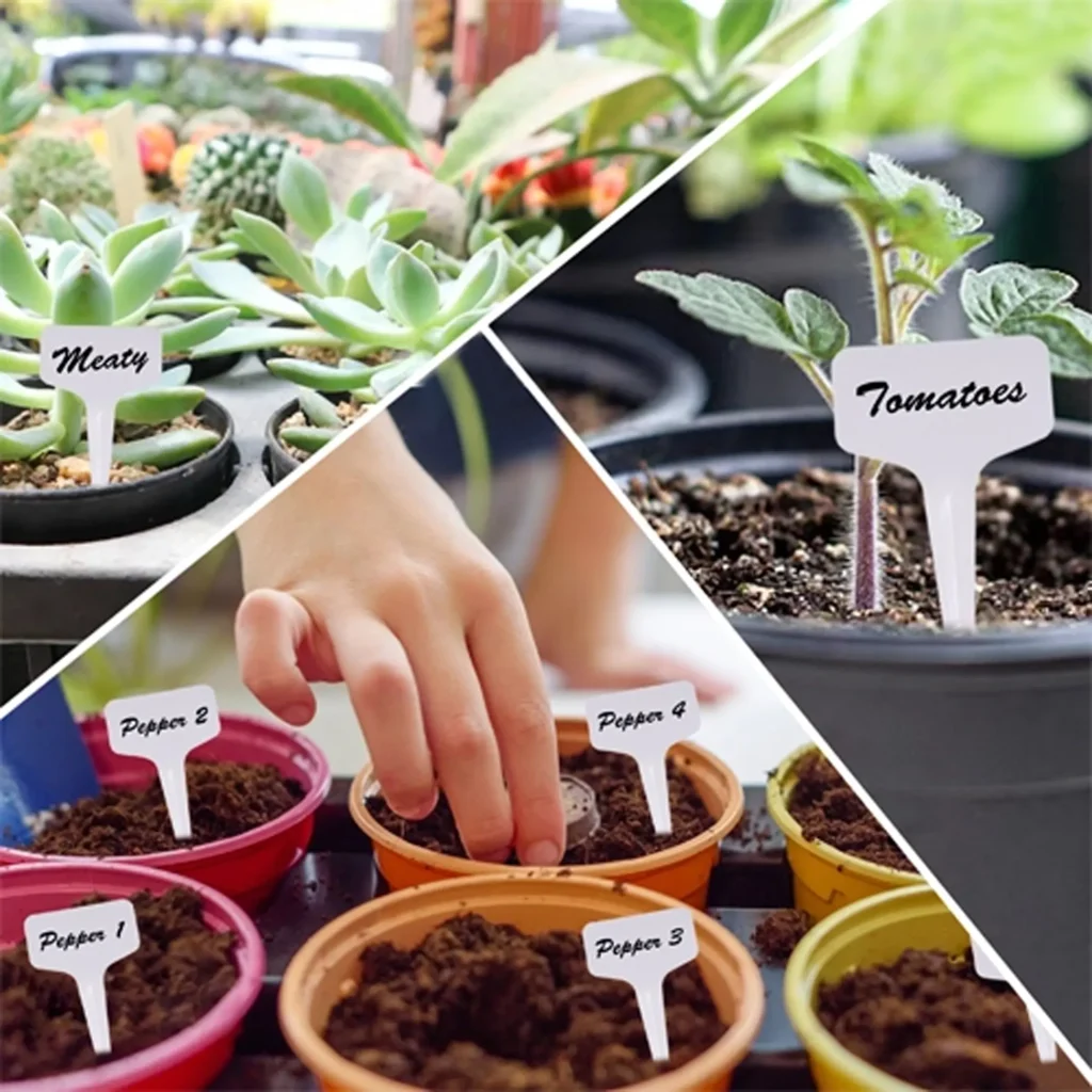 plant marker for flowers and vegetables