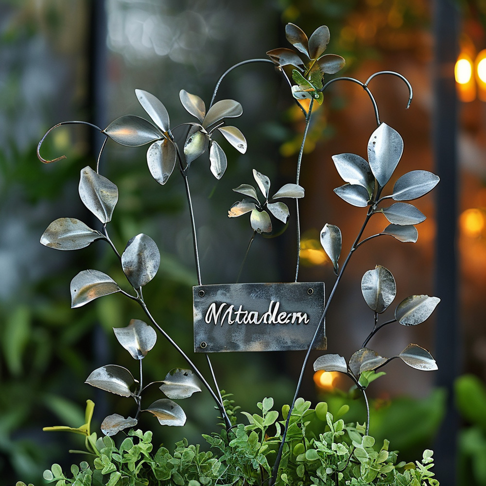 metal garden decor metal plant labels