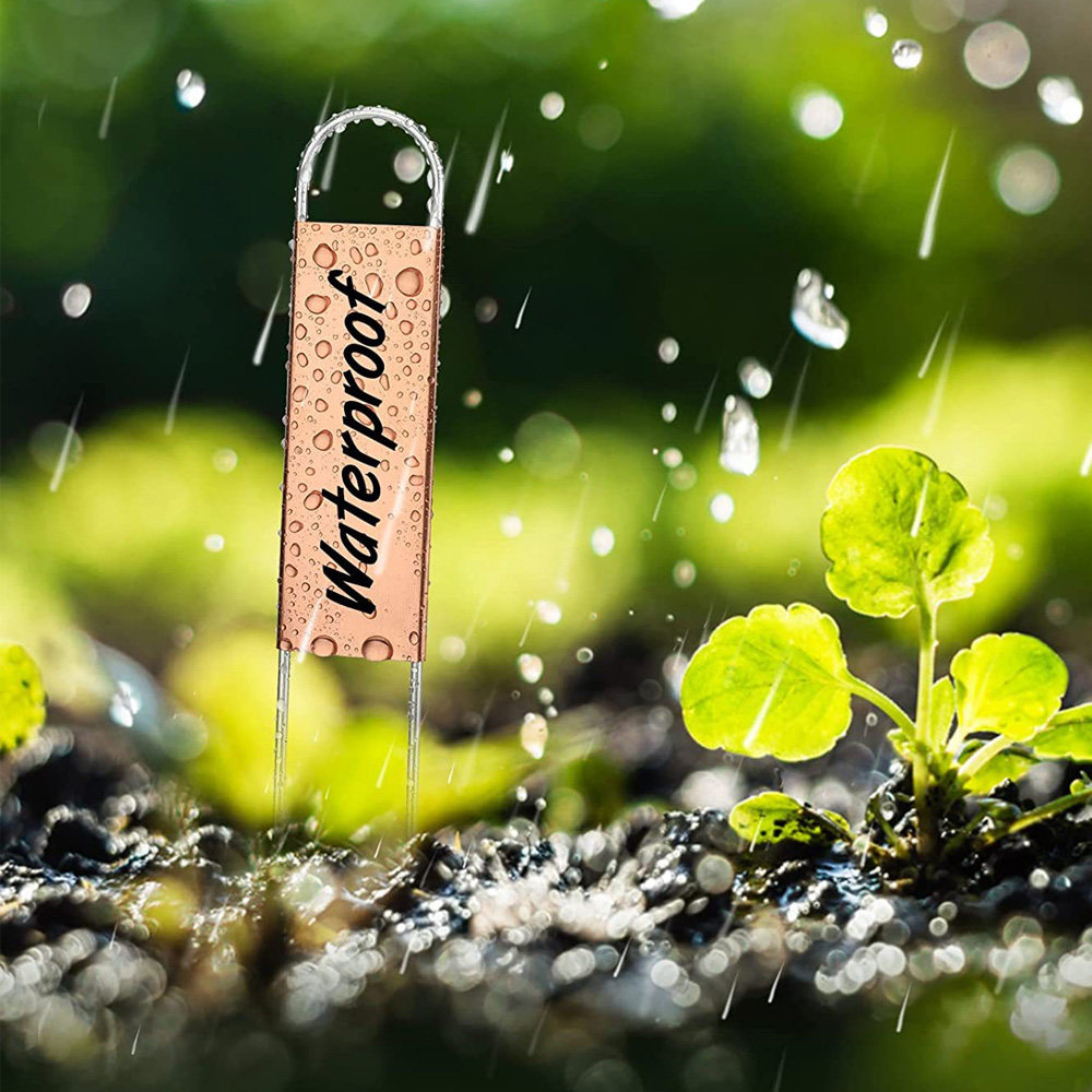 Garden U-shaped Copper Metal Plant labels