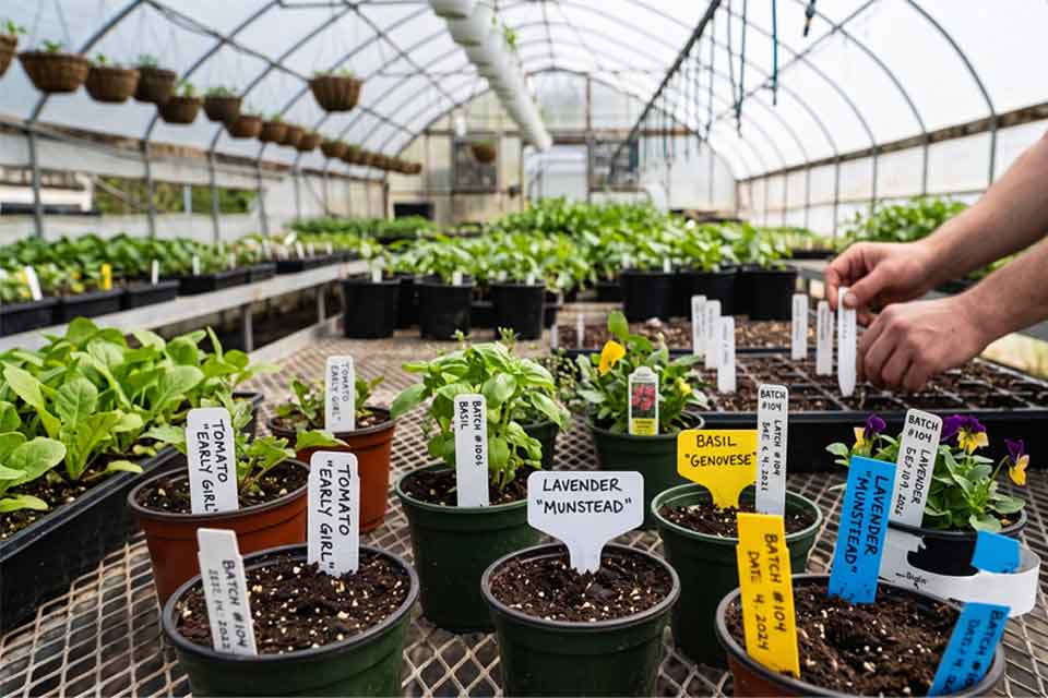 Plant Labels for Nurseries and Greenhouses